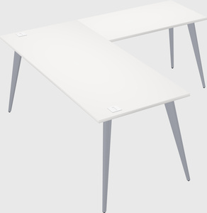 Modern l-shaped office desk