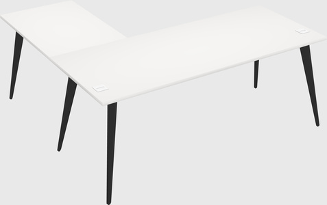 Modern l-shaped office desk