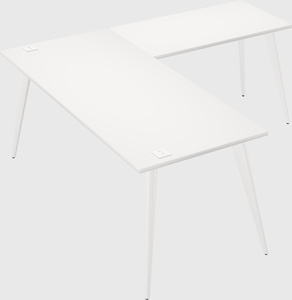 Modern l-shaped office desk