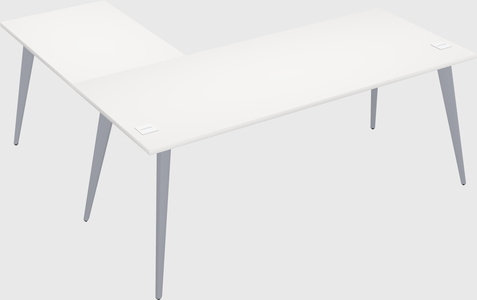 Modern l-shaped office desk