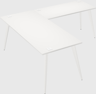 Modern l-shaped office desk