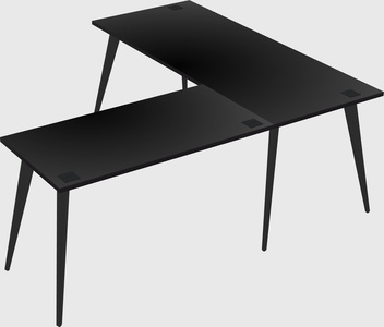 Modern l-shaped office desk