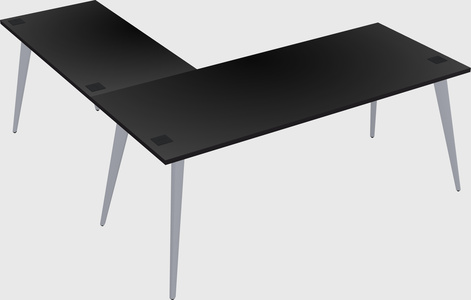 Modern l-shaped office desk
