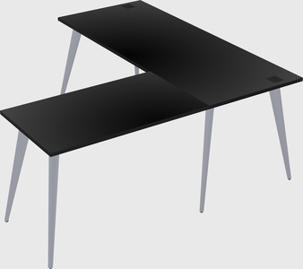 Modern l-shaped office desk