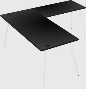 Modern l-shaped office desk