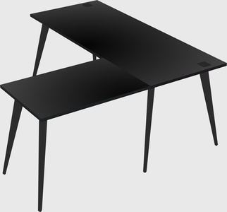 Modern l-shaped office desk