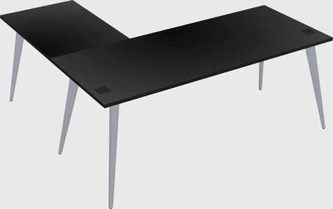 Modern l-shaped office desk