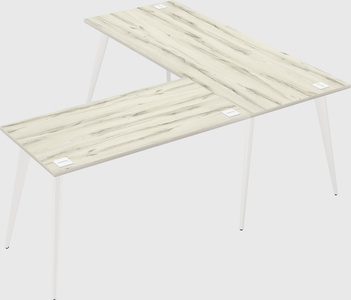 Modern l-shaped office desk