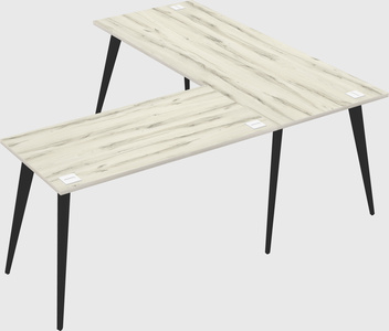 Modern l-shaped office desk