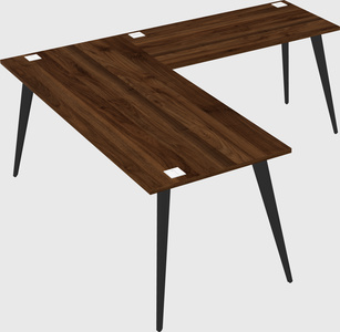 Modern l-shaped office desk