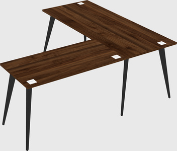 Modern l-shaped office desk