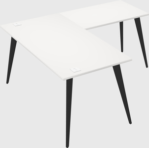 Modern l-shaped office desk