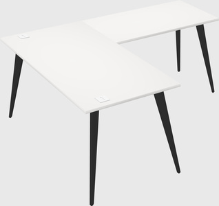 Modern l-shaped office desk