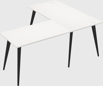 Modern l-shaped office desk