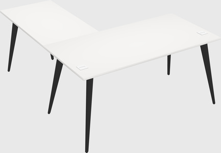Modern l-shaped office desk