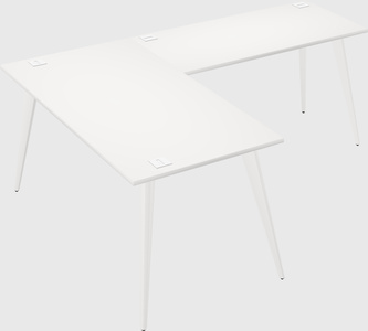 Modern l-shaped office desk