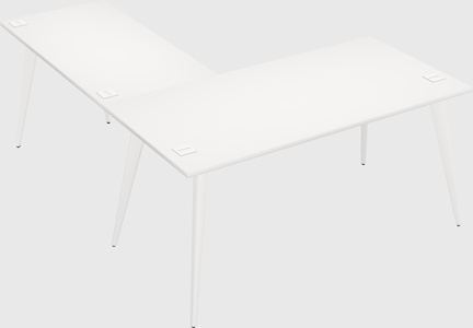 Modern l-shaped office desk