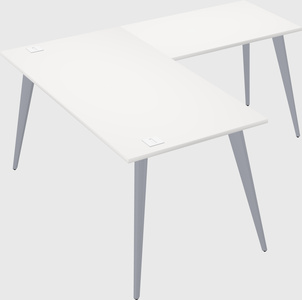 Modern l-shaped office desk