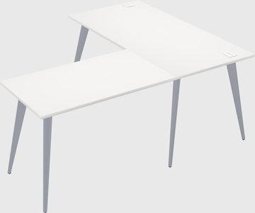 Modern l-shaped office desk