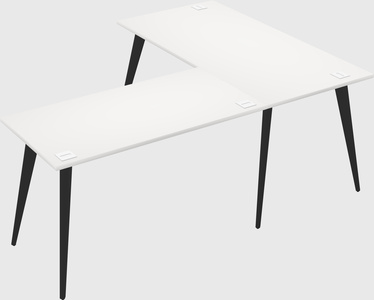 Modern l-shaped office desk