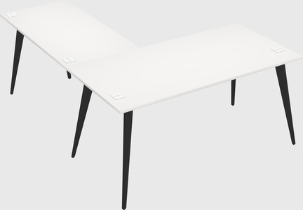 Modern l-shaped office desk