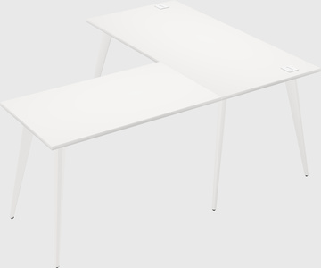 Modern l-shaped office desk