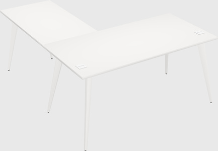 Modern l-shaped office desk