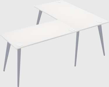 Modern l-shaped office desk