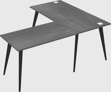 Modern l-shaped office desk
