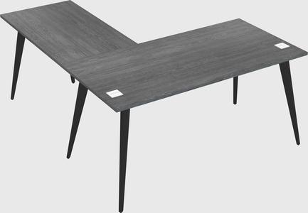 Modern l-shaped office desk