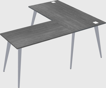 Modern l-shaped office desk