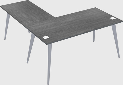 Modern l-shaped office desk