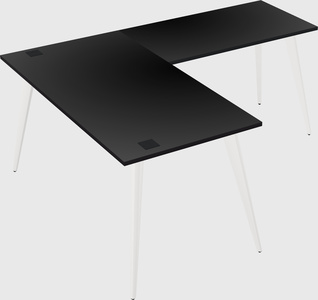 Modern l-shaped office desk