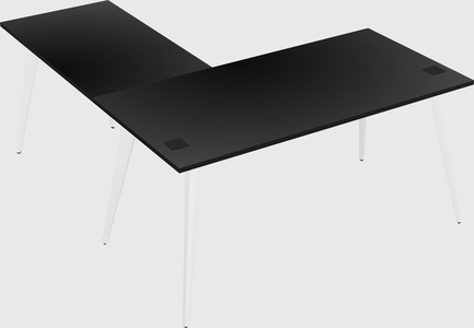 Modern l-shaped office desk