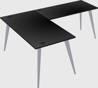 Modern l-shaped office desk