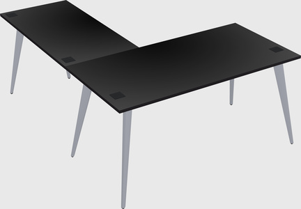 Modern l-shaped office desk