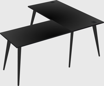 Modern l-shaped office desk