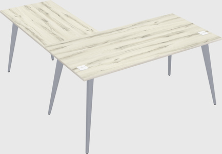 Modern l-shaped office desk