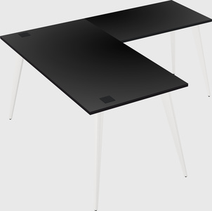 Modern l-shaped office desk