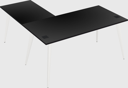 Modern l-shaped office desk