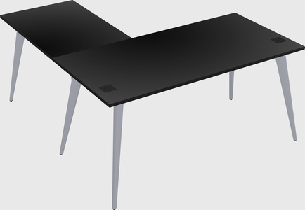 Modern l-shaped office desk