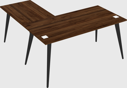 Modern l-shaped office desk