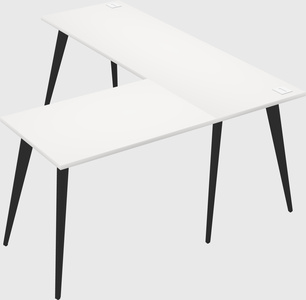 Modern l-shaped office desk