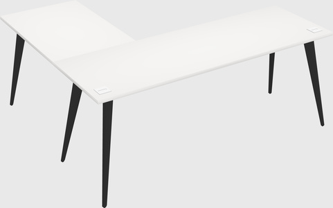 Modern l-shaped office desk