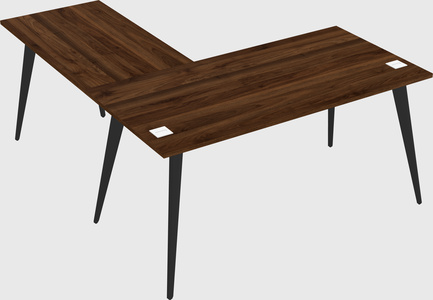 Modern l-shaped office desk