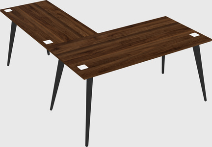 Modern l-shaped office desk