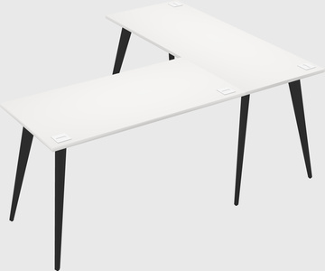 Modern l-shaped office desk