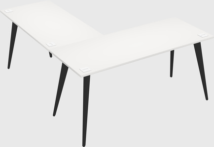 Modern l-shaped office desk