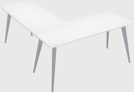 Modern l-shaped office desk