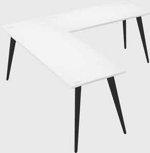 Modern l-shaped office desk